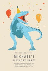 Dinosaur fiesta - Invitación De Cumpleaños